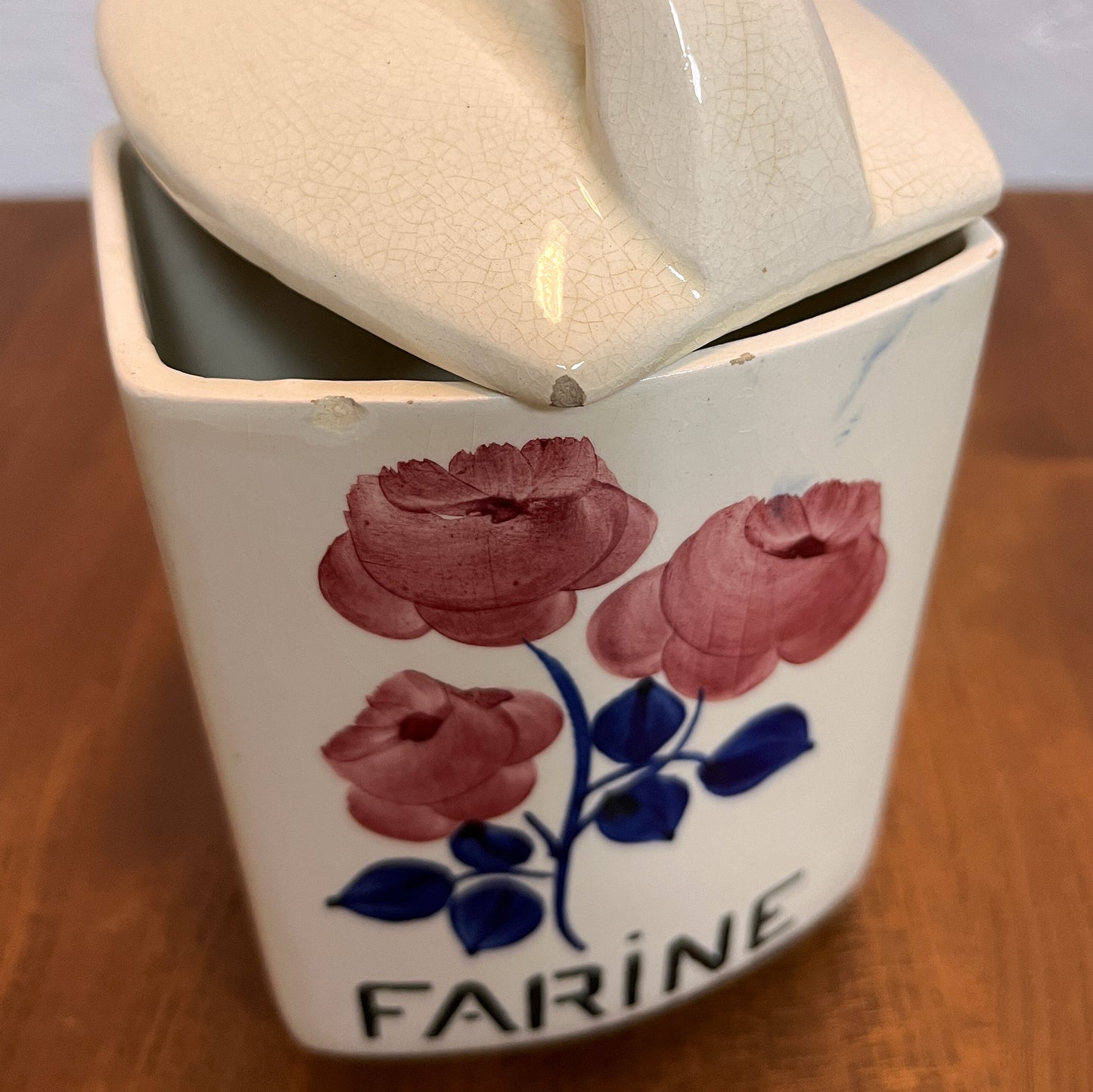 6 pots à épices HBCM décor « Rose Rouge »