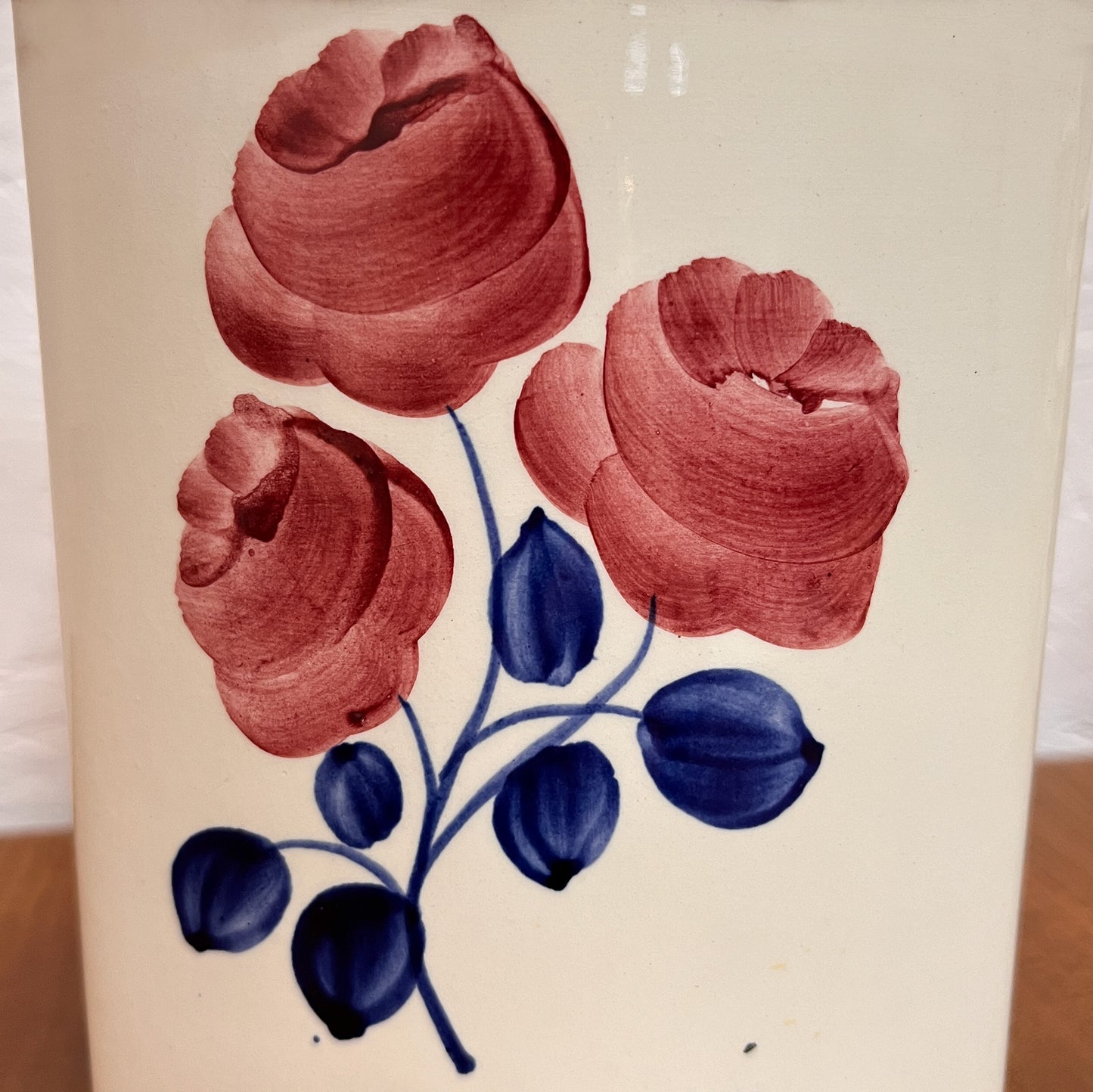 6 pots à épices HBCM décor « Rose Rouge »