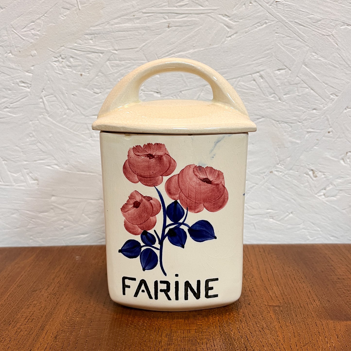 6 pots à épices HBCM décor « Rose Rouge »