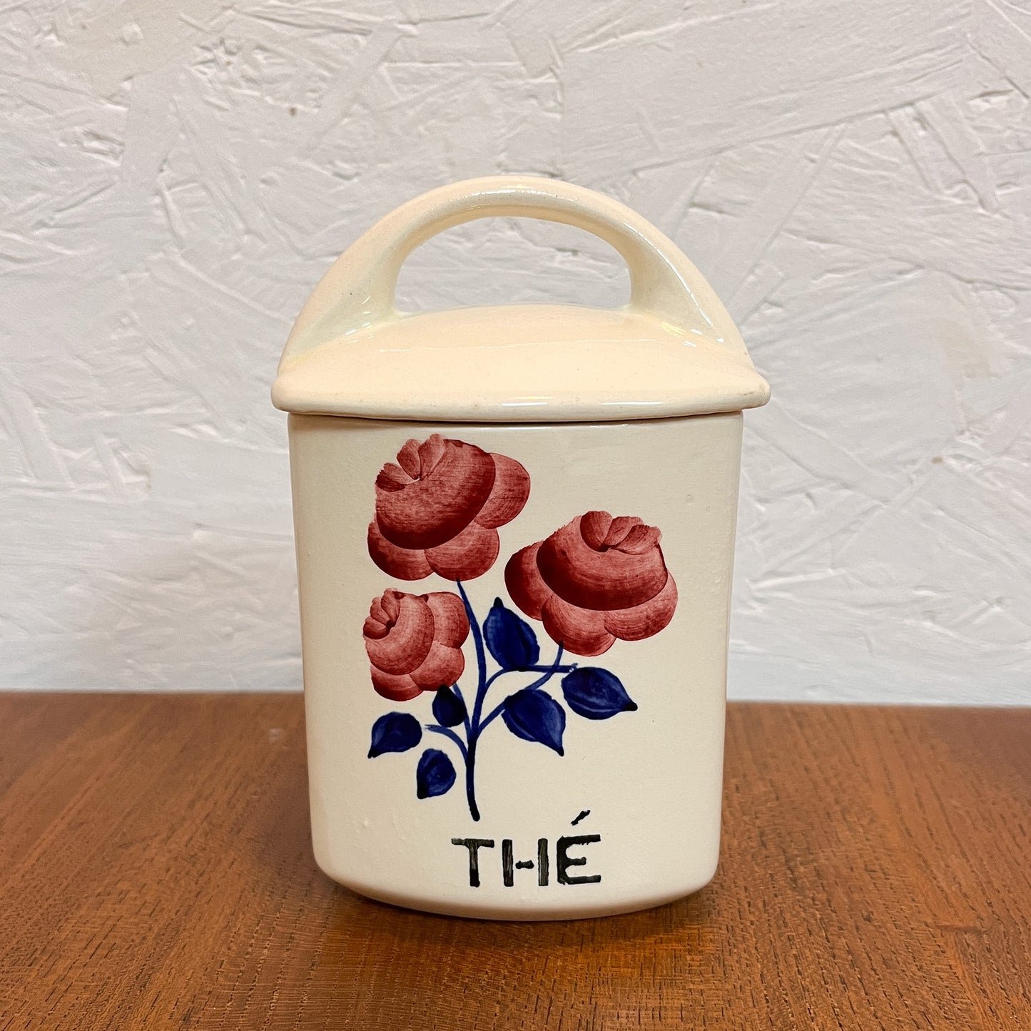 6 pots à épices HBCM décor « Rose Rouge »