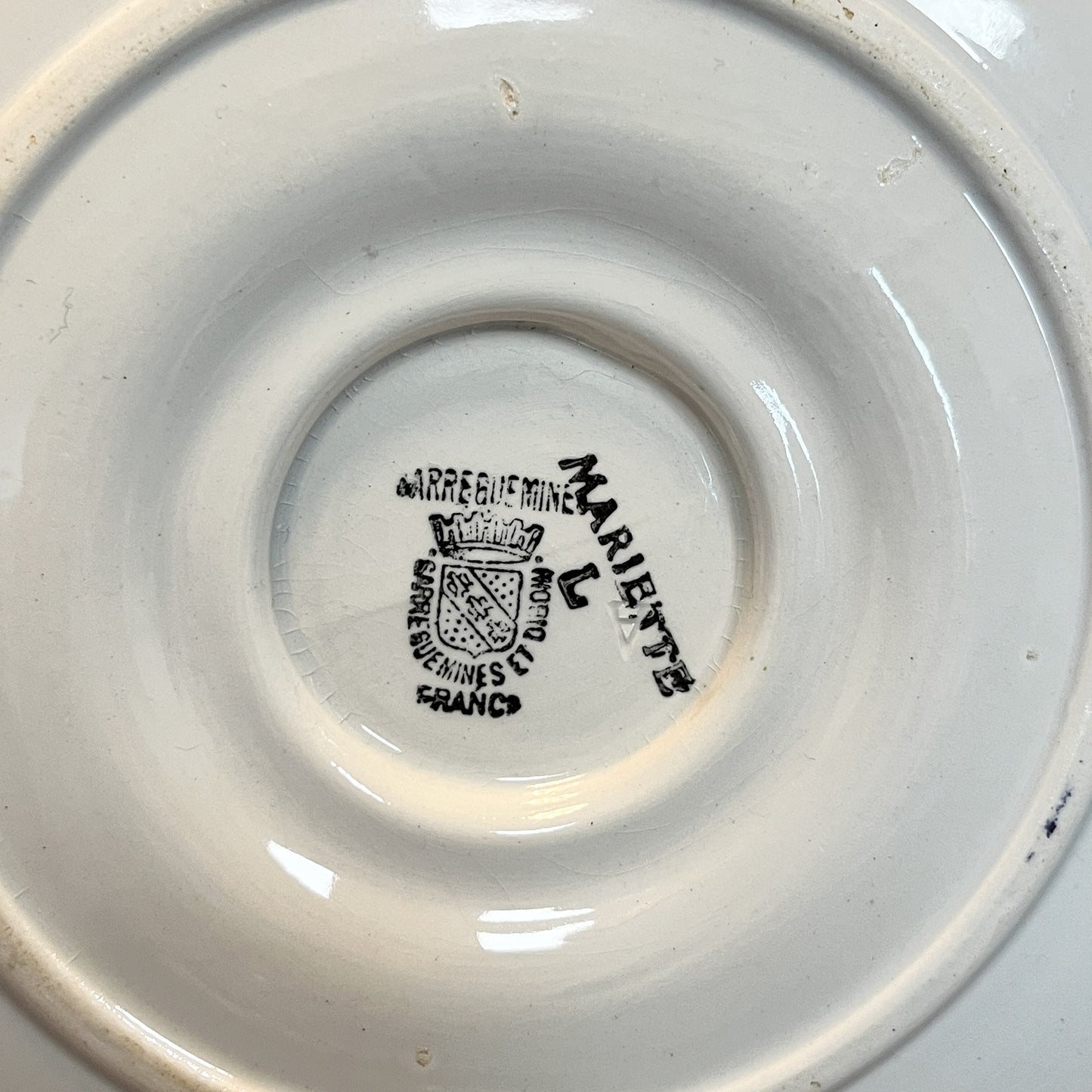 saucière Sarreguemines et Digoin décor « Mariette »