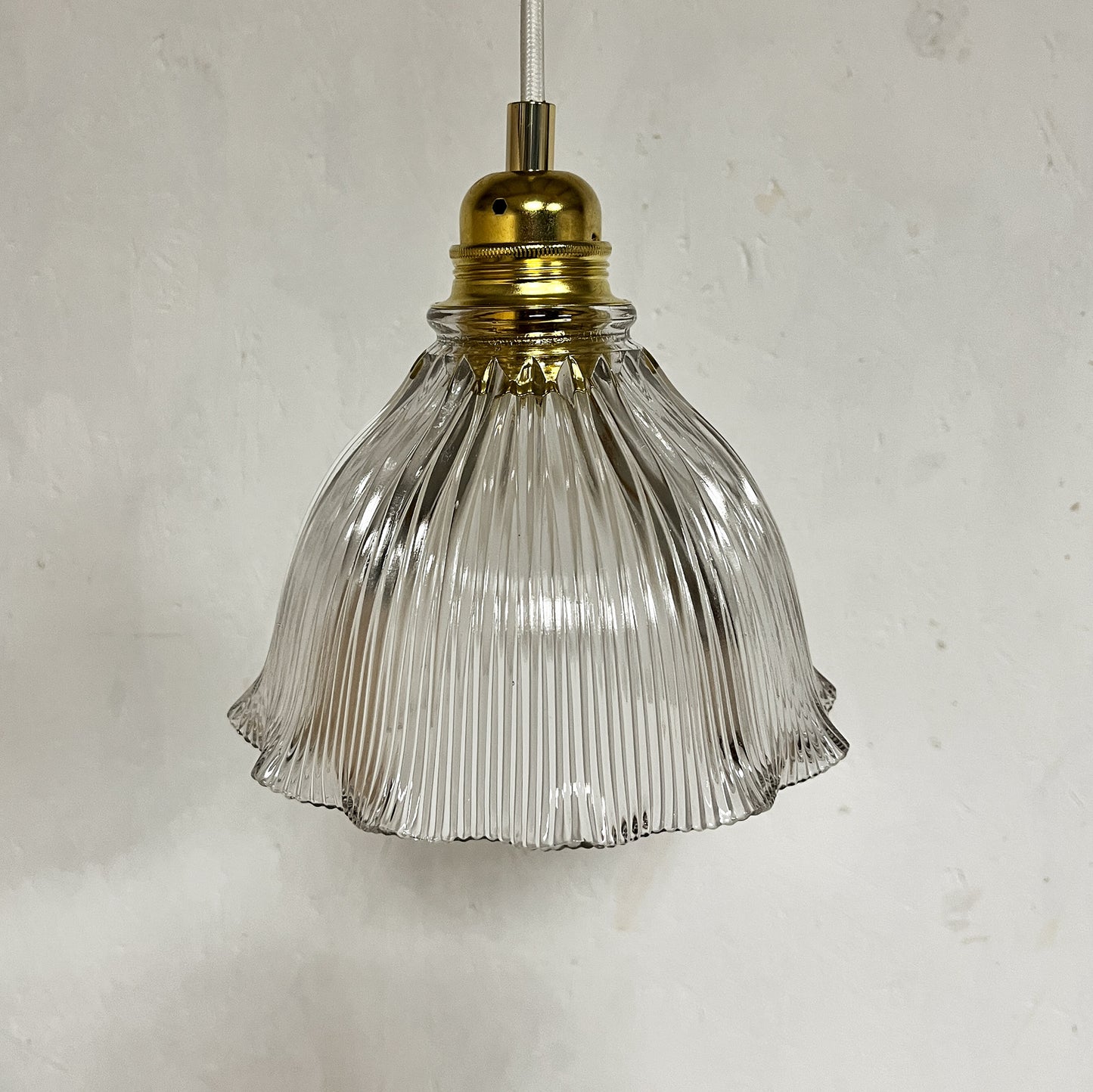 suspension vintage tulipe holophane