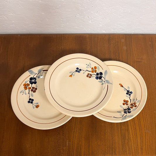 assiettes vintage Sarreguemines « Blue Bird »