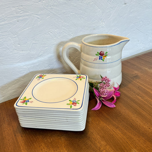 lot vaisselle Gien, décor Nice