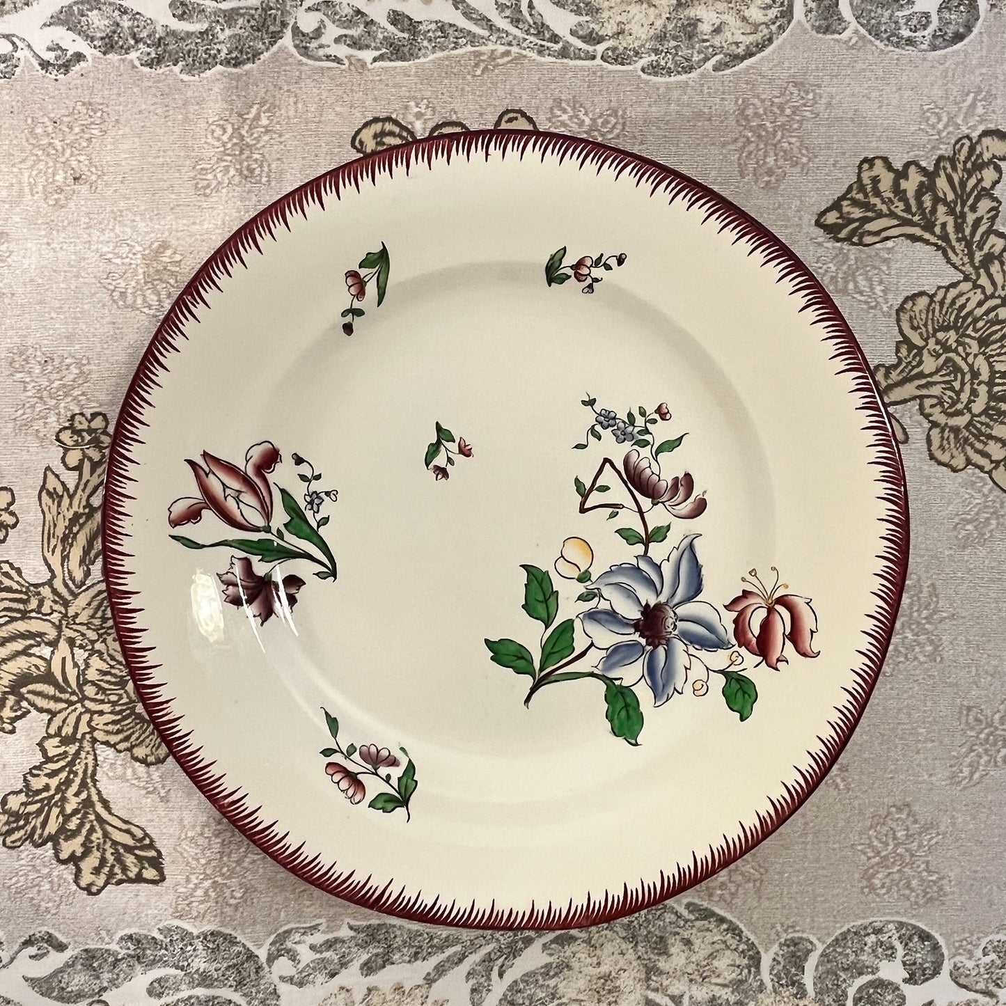 assiettes Sarreguemines décor « Strasbourg »