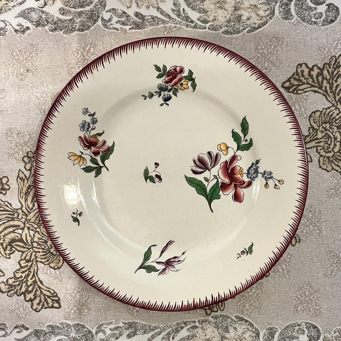 assiettes Sarreguemines décor « Strasbourg »