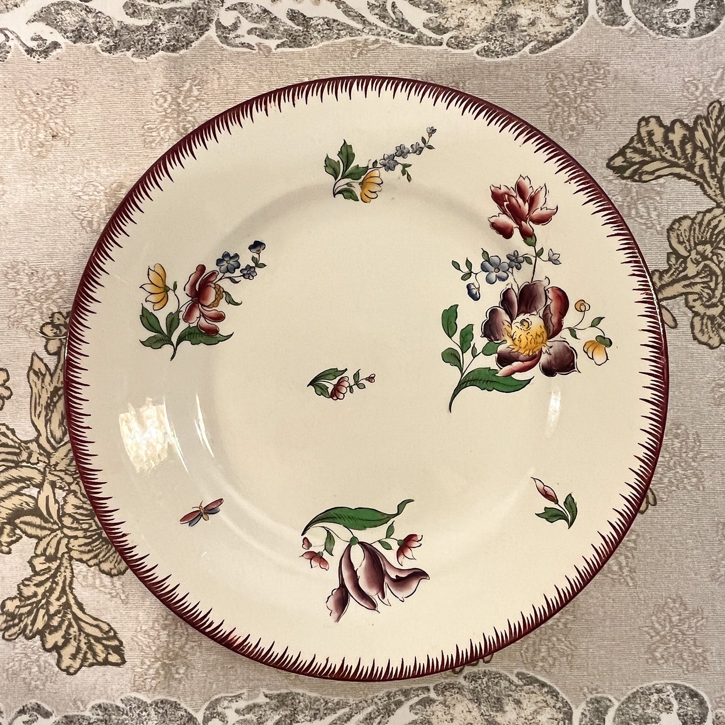 assiettes Sarreguemines décor « Strasbourg »