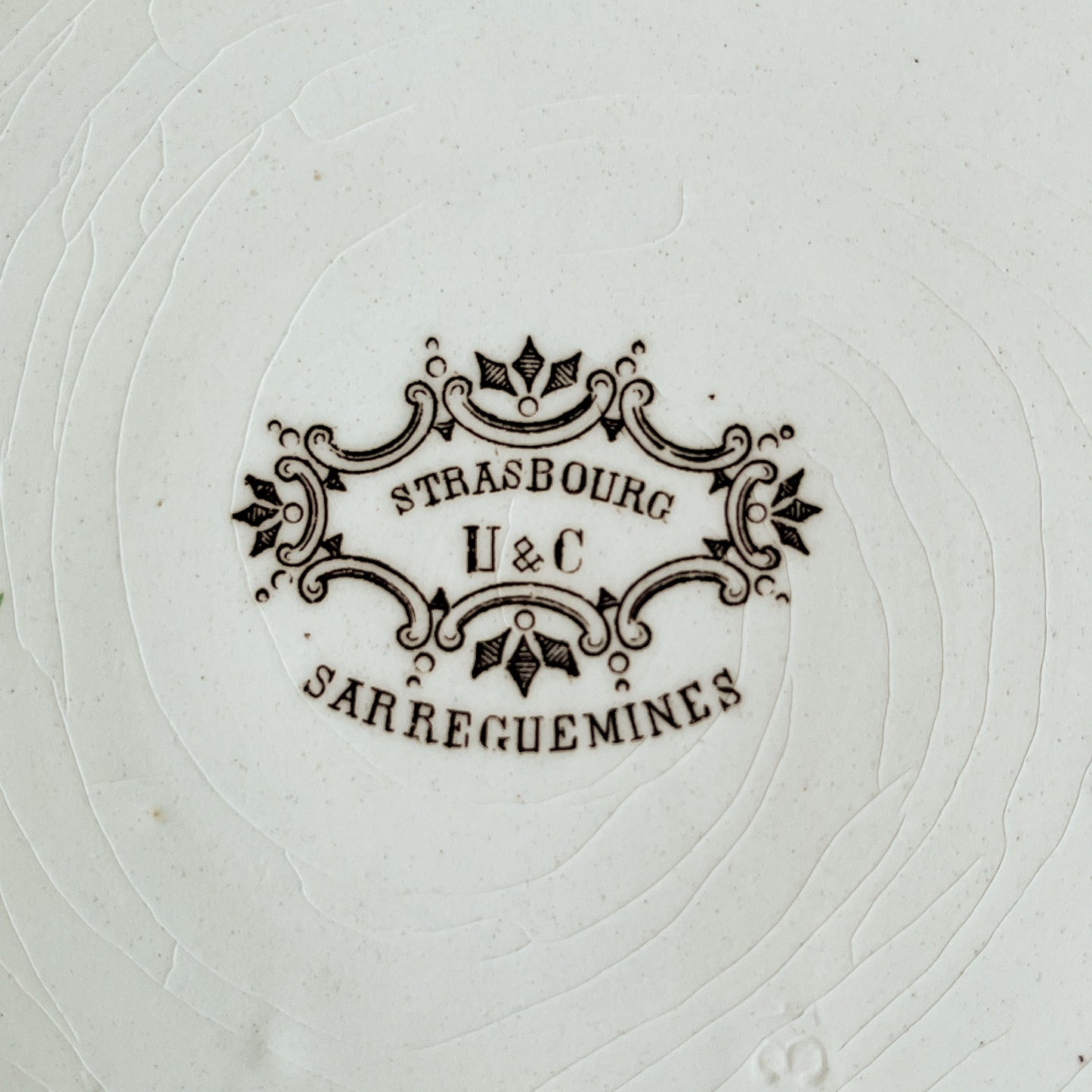 assiettes Sarreguemines décor « Strasbourg »