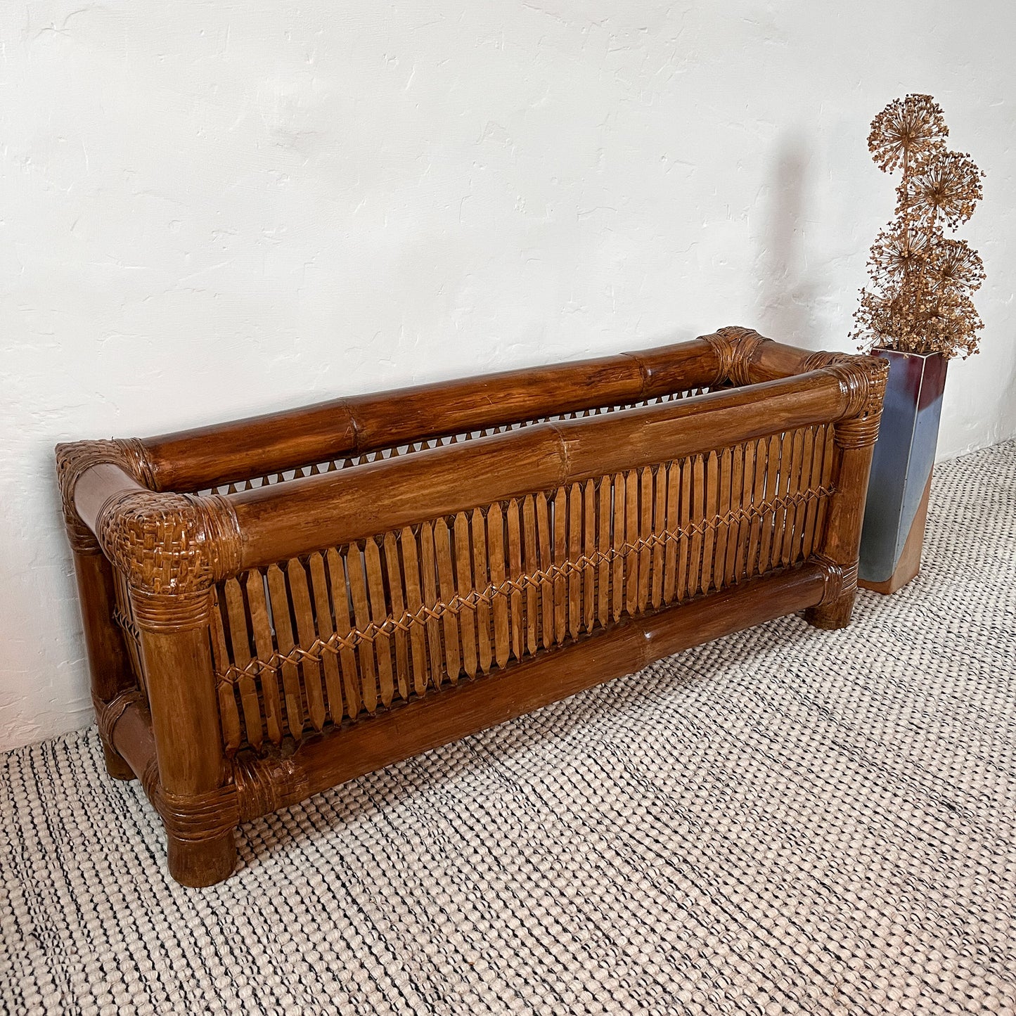 grande jardinière en bambou