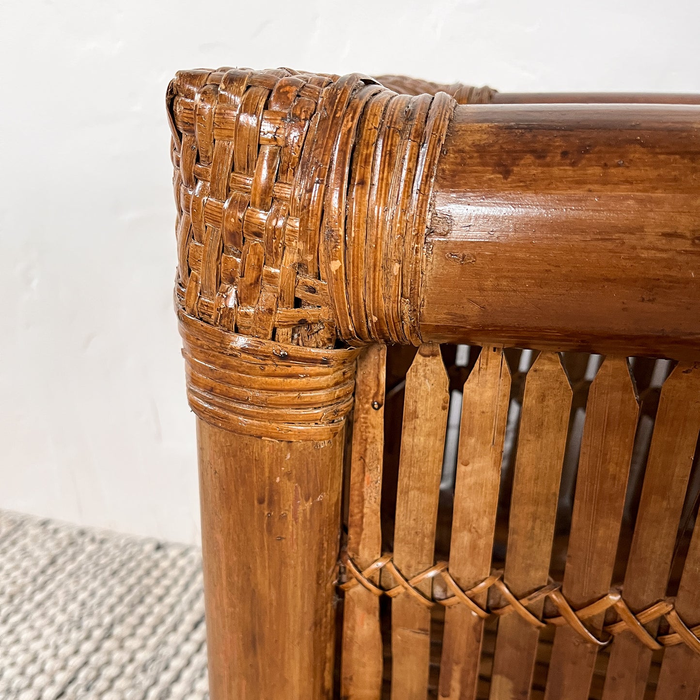 grande jardinière en bambou