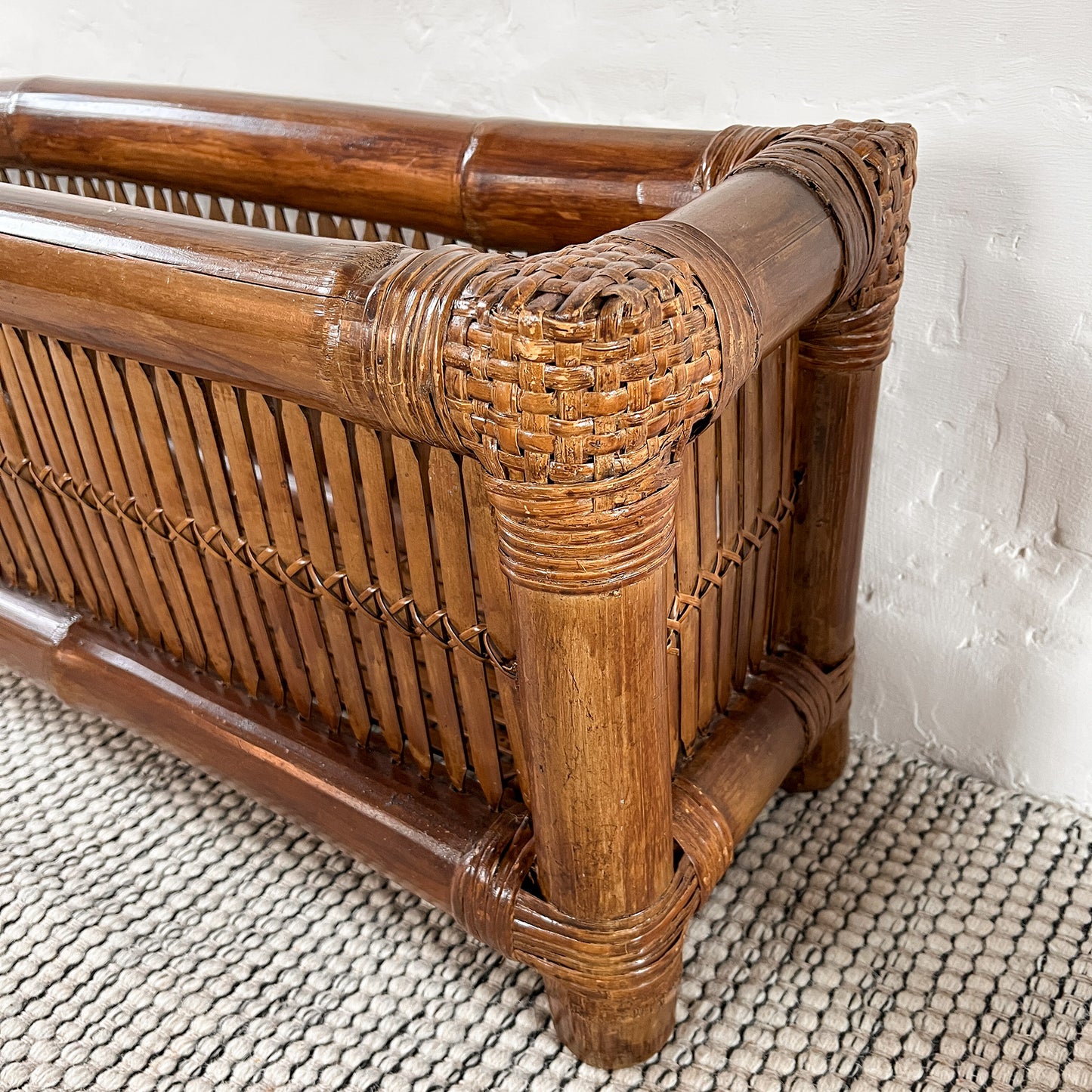 grande jardinière en bambou