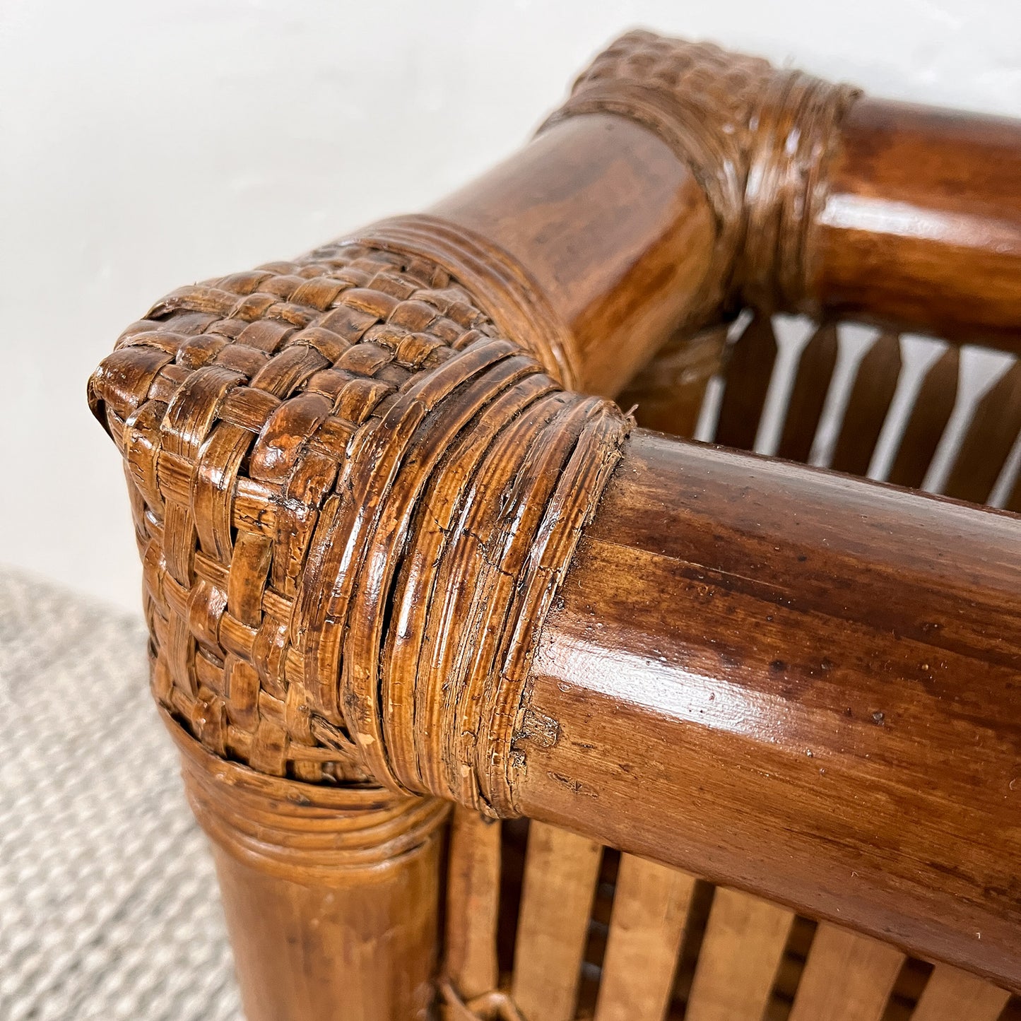 grande jardinière en bambou