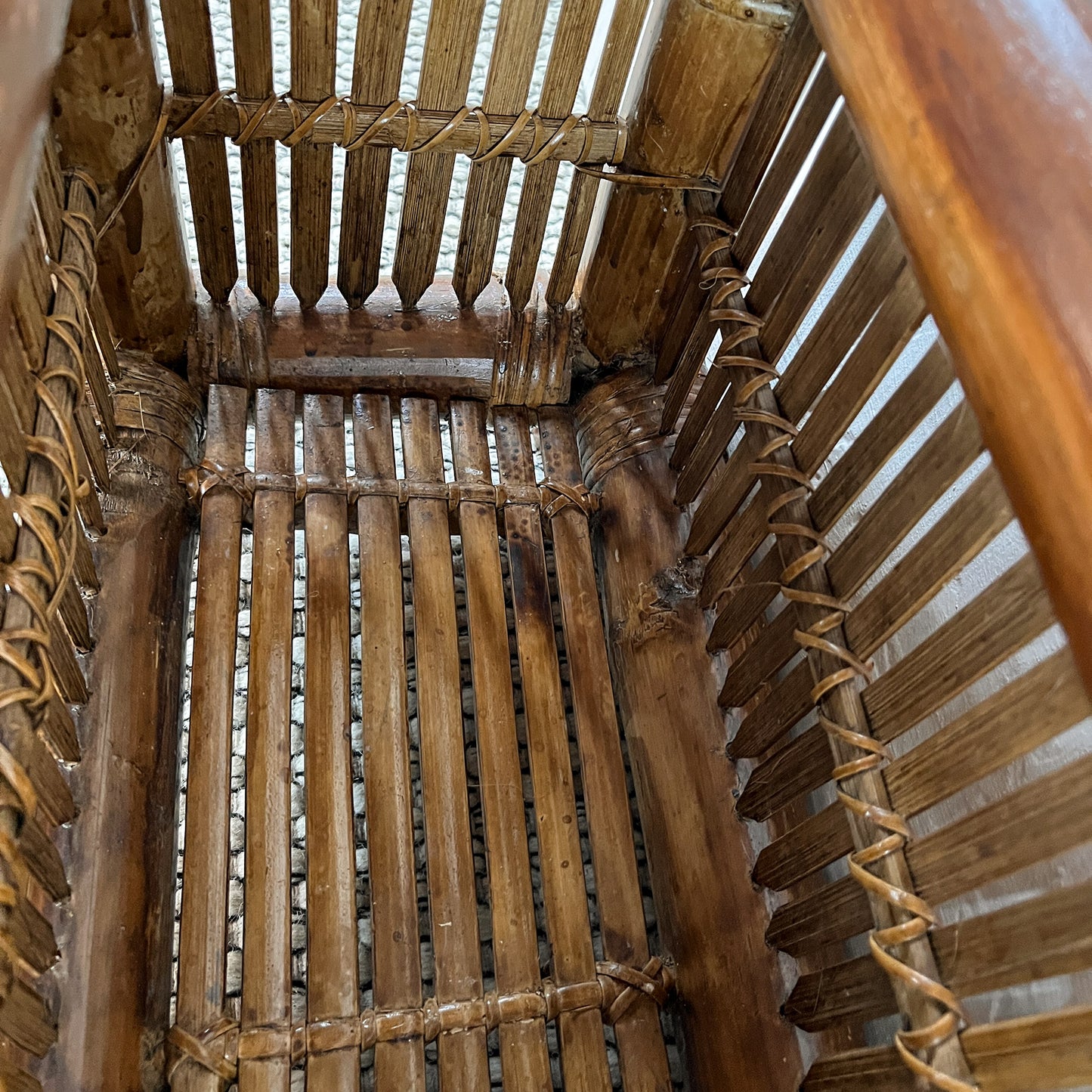 grande jardinière en bambou