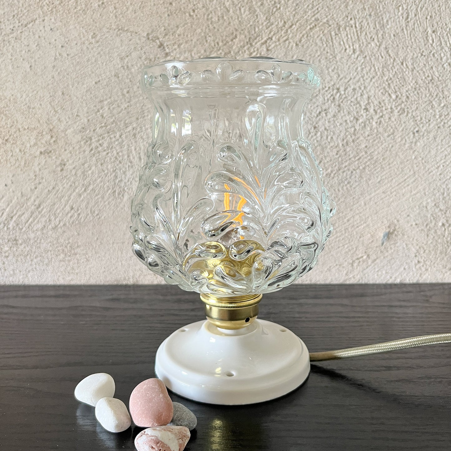 lampe à poser globe vintage