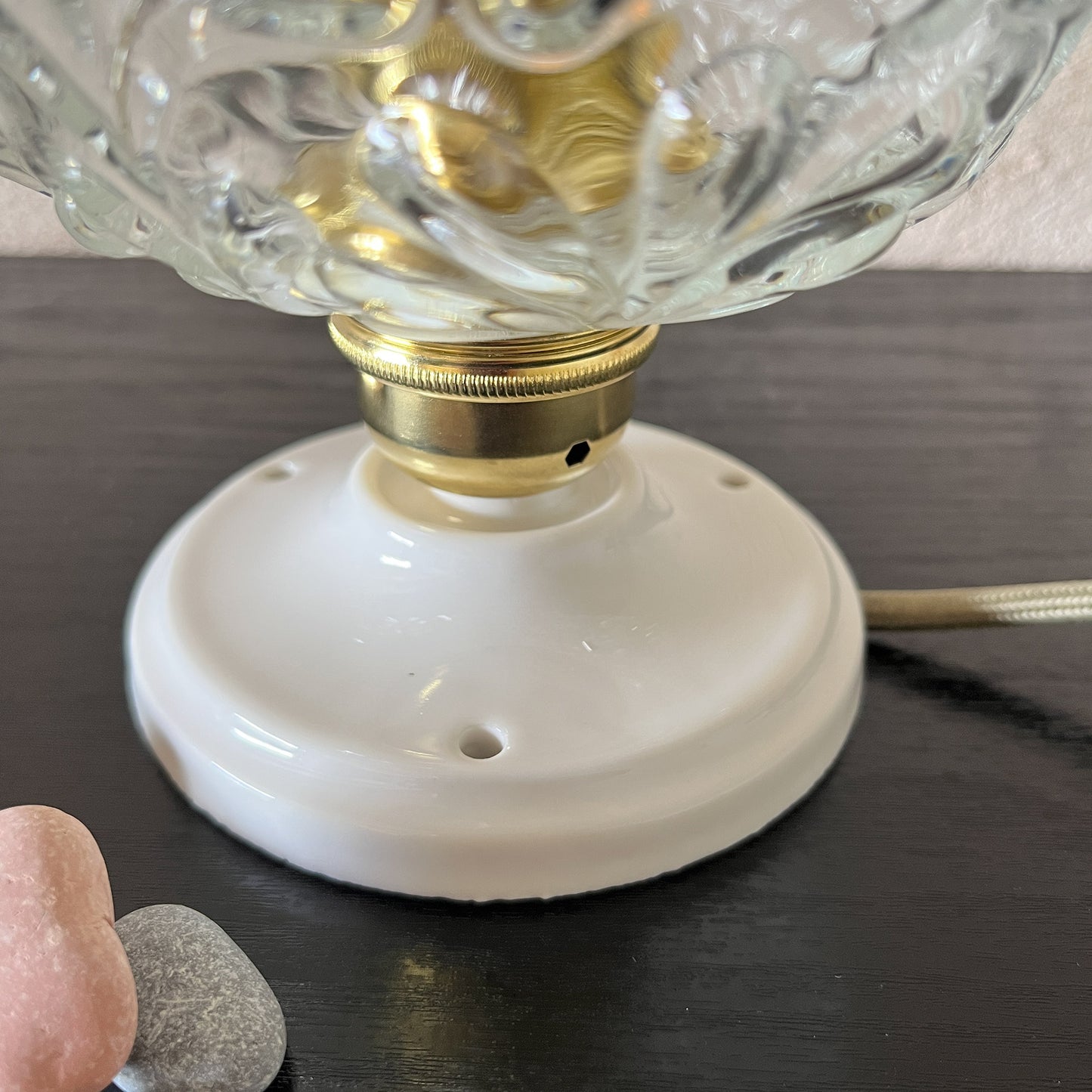 lampe à poser globe vintage