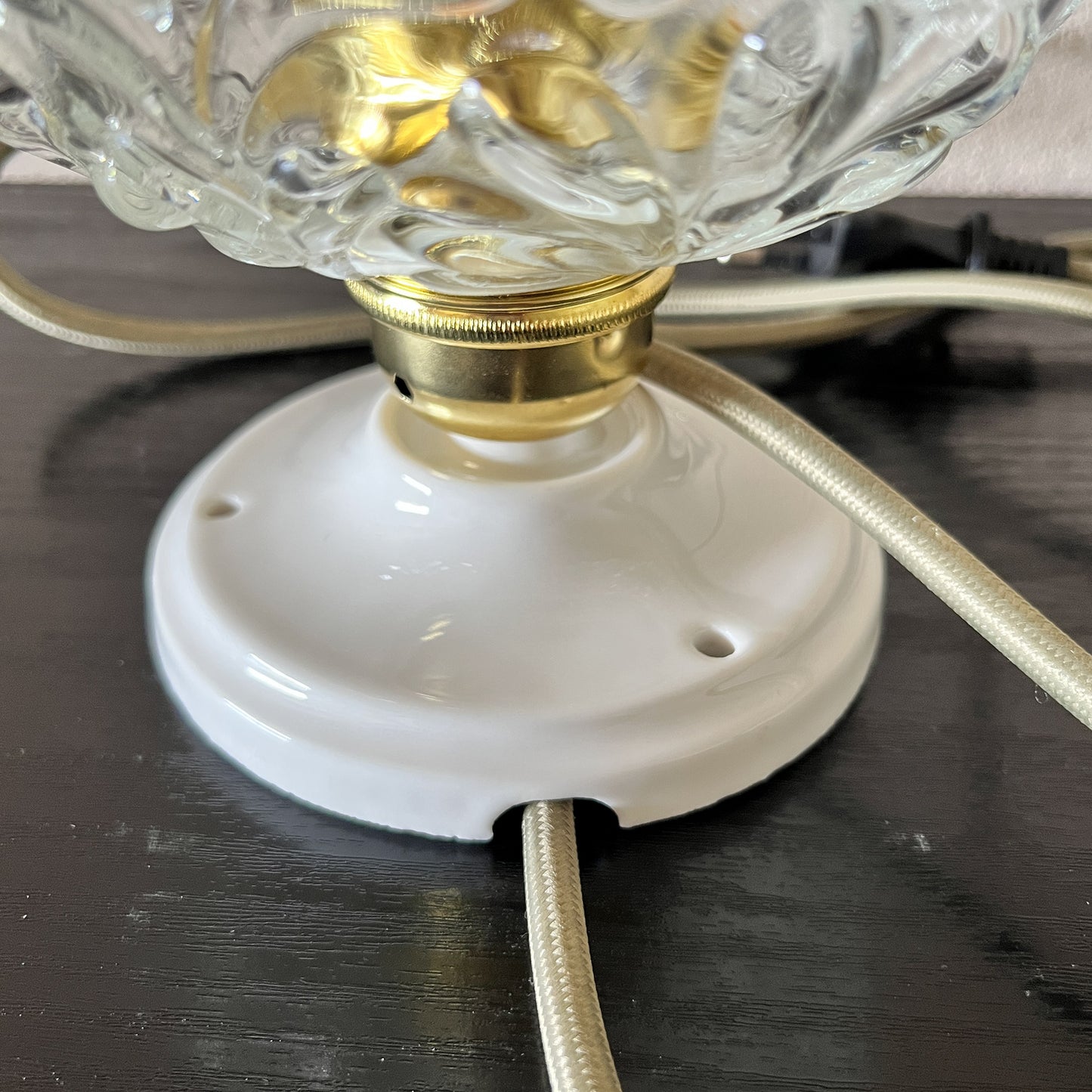 lampe à poser globe vintage