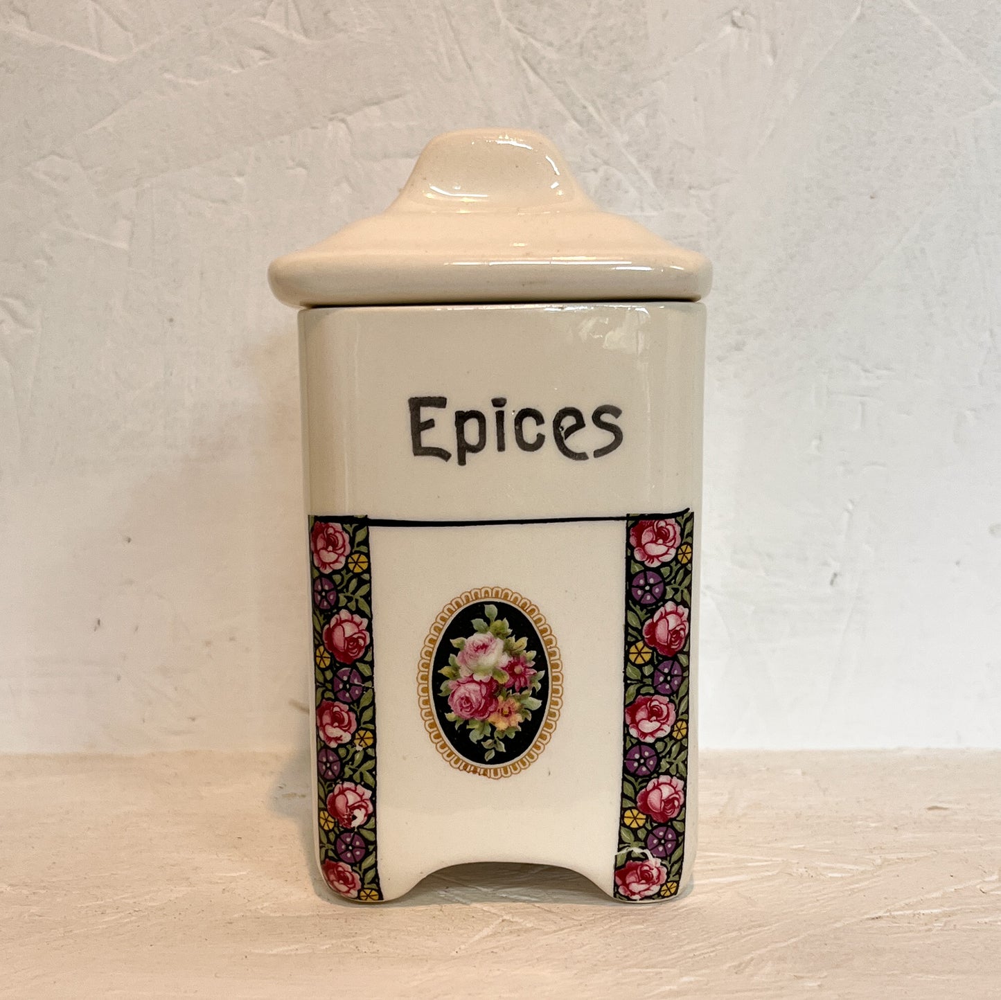 4 pots à épices art déco « Eden Rose »