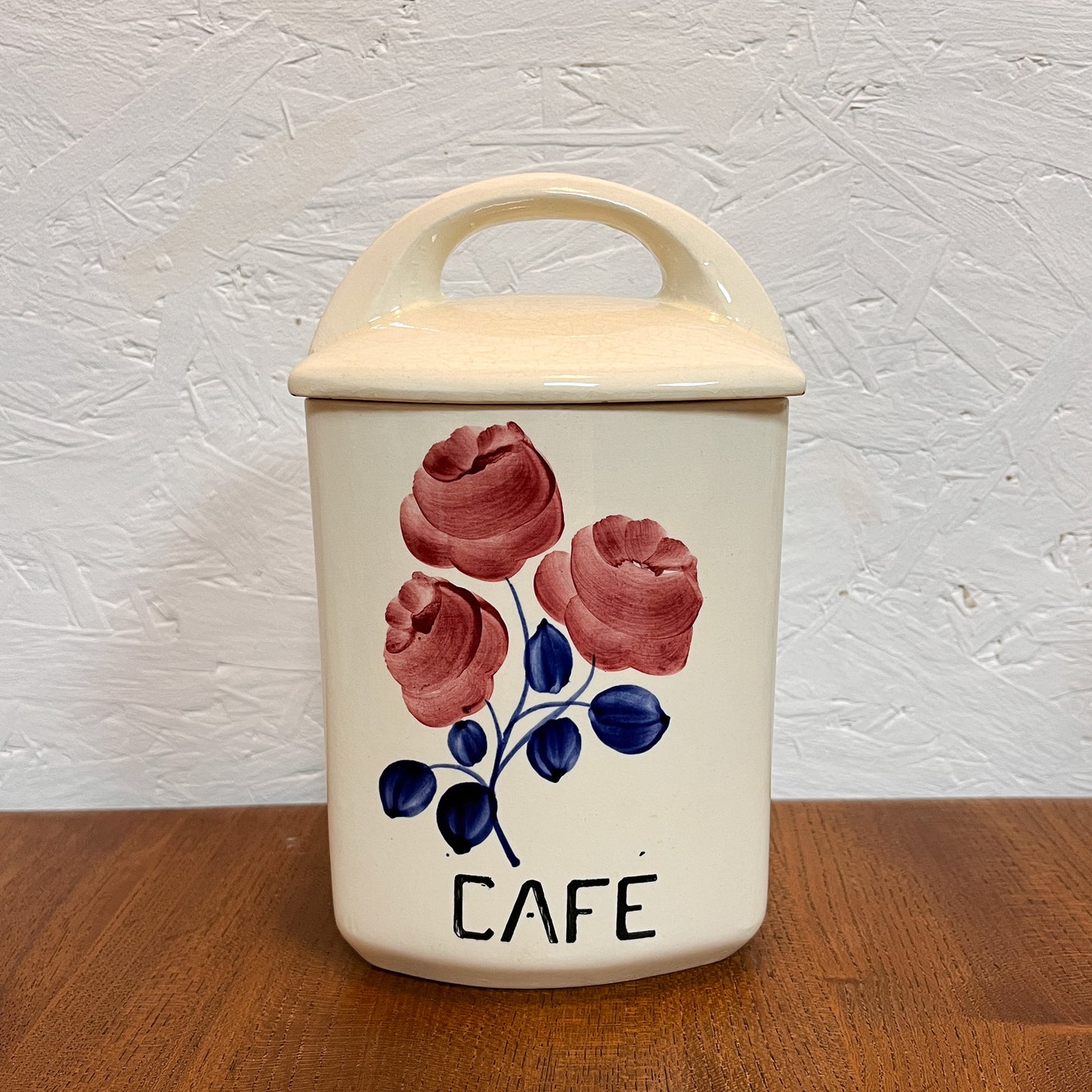 6 pots à épices HBCM décor « Rose Rouge »