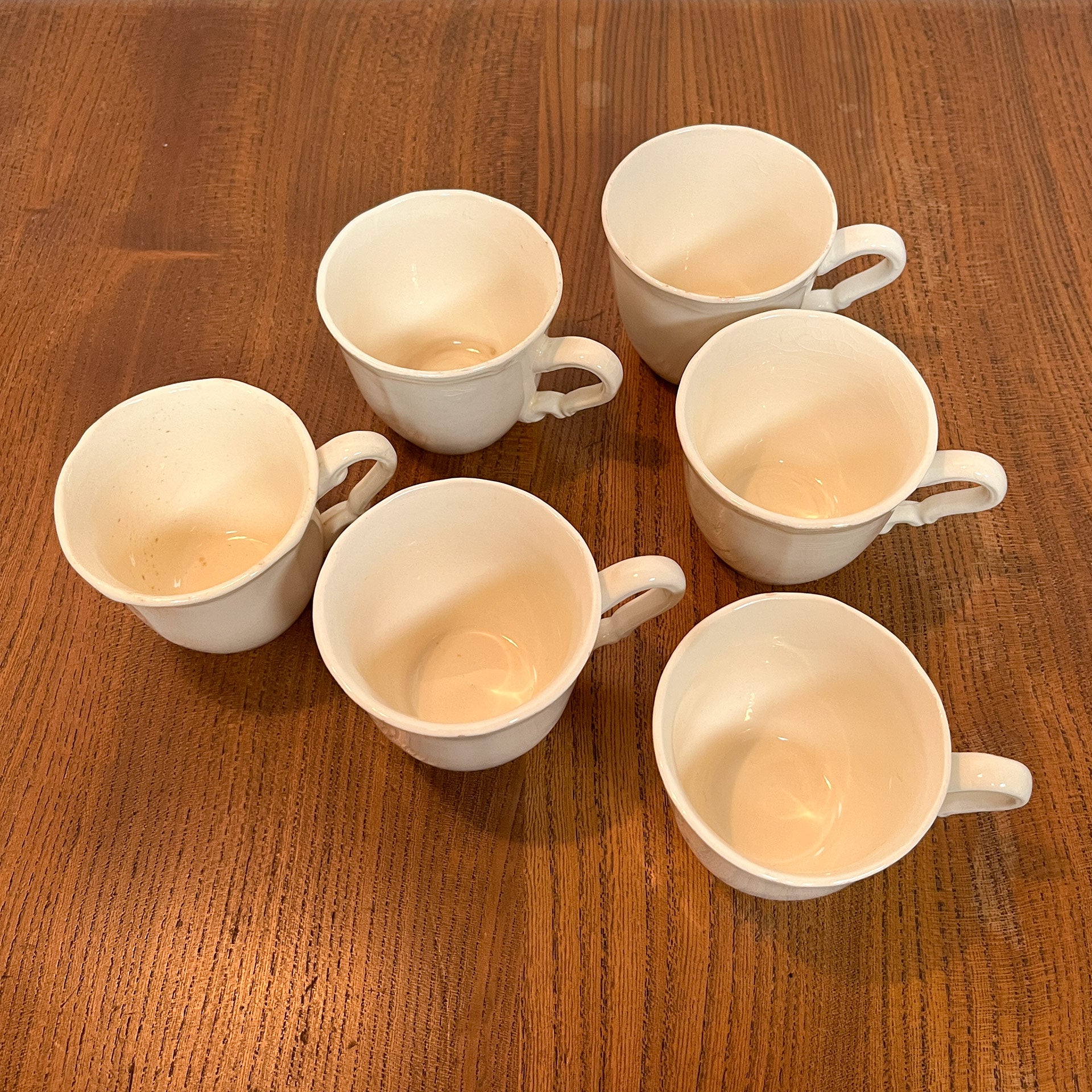 Tasse et sous tasse modèle Agreste, faïence de Sarreguemines Tasse et sous tasse modèle Agreste, faïence de Sarreguemines