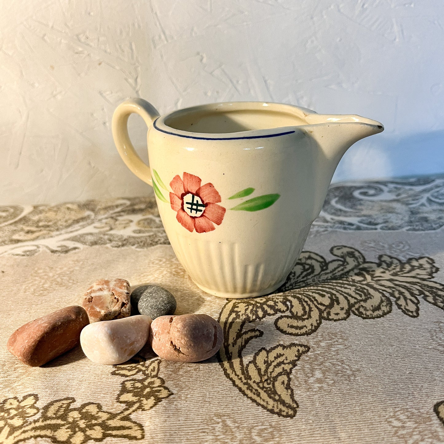 sucrier et pot à lait Lunéville décor « Agnès »