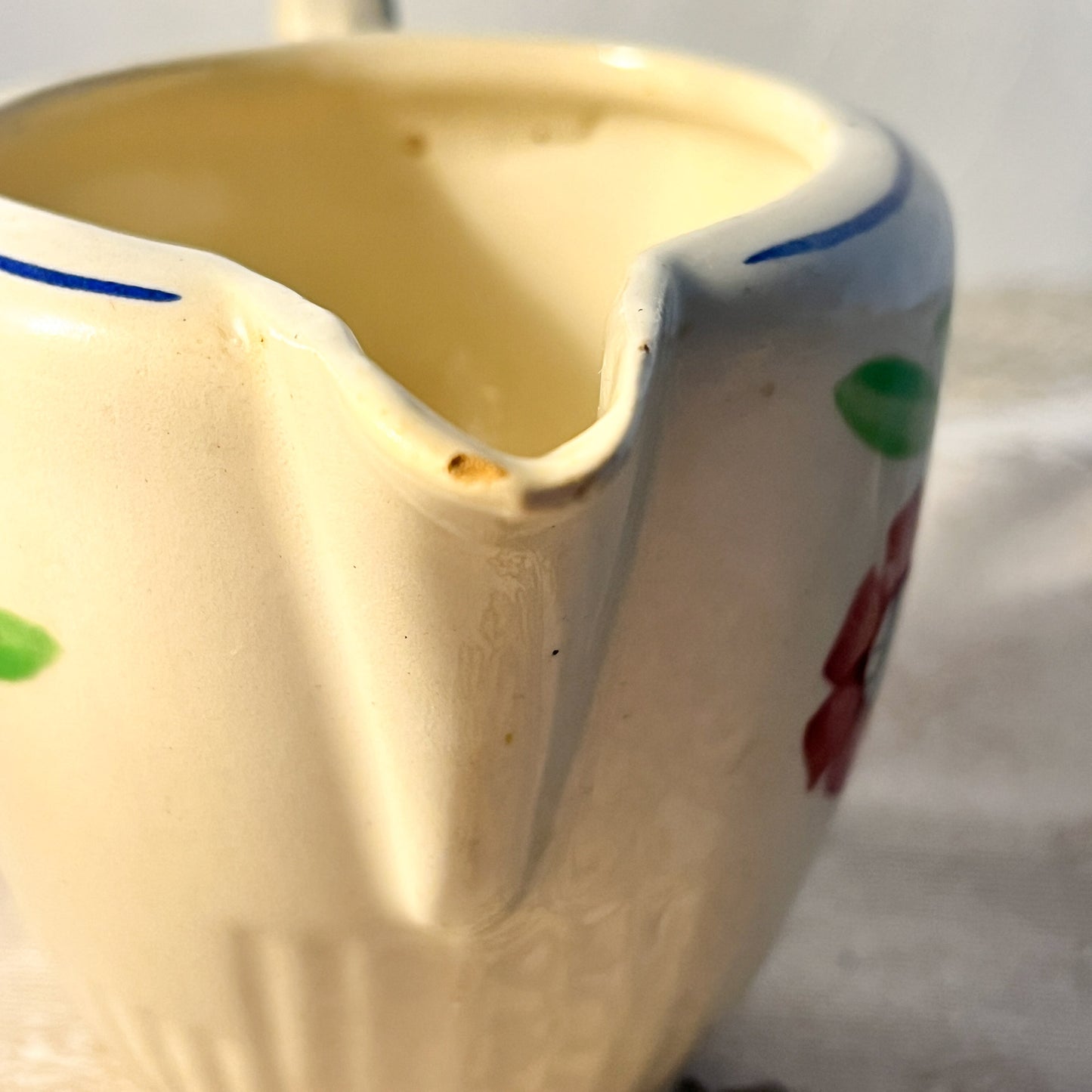 sucrier et pot à lait Lunéville décor « Agnès »