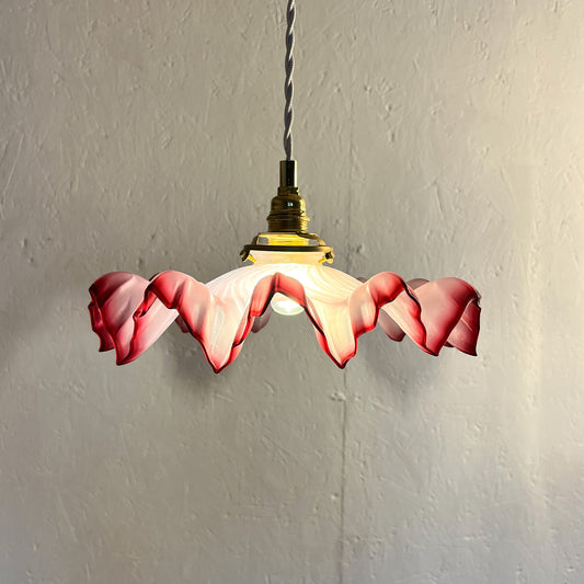 suspension vintage abat-jour corolle