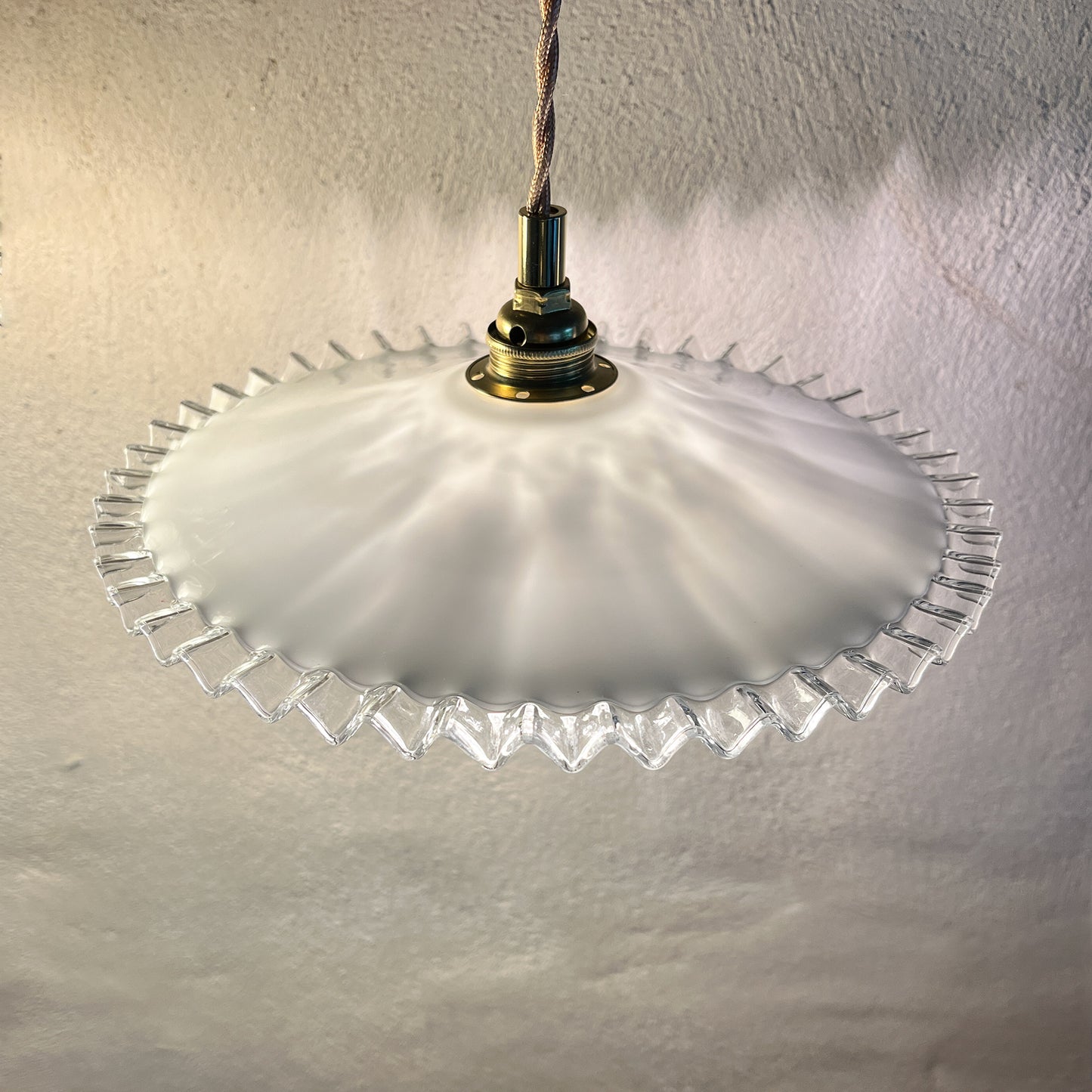 suspension double globe vintage