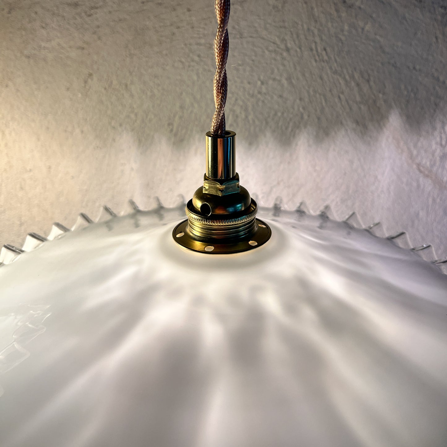 suspension double globe vintage