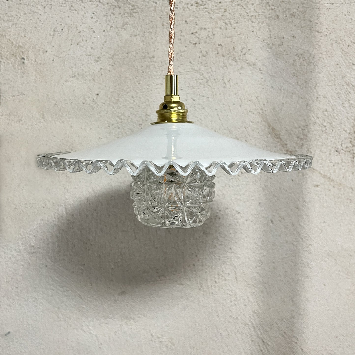 suspension double globe vintage