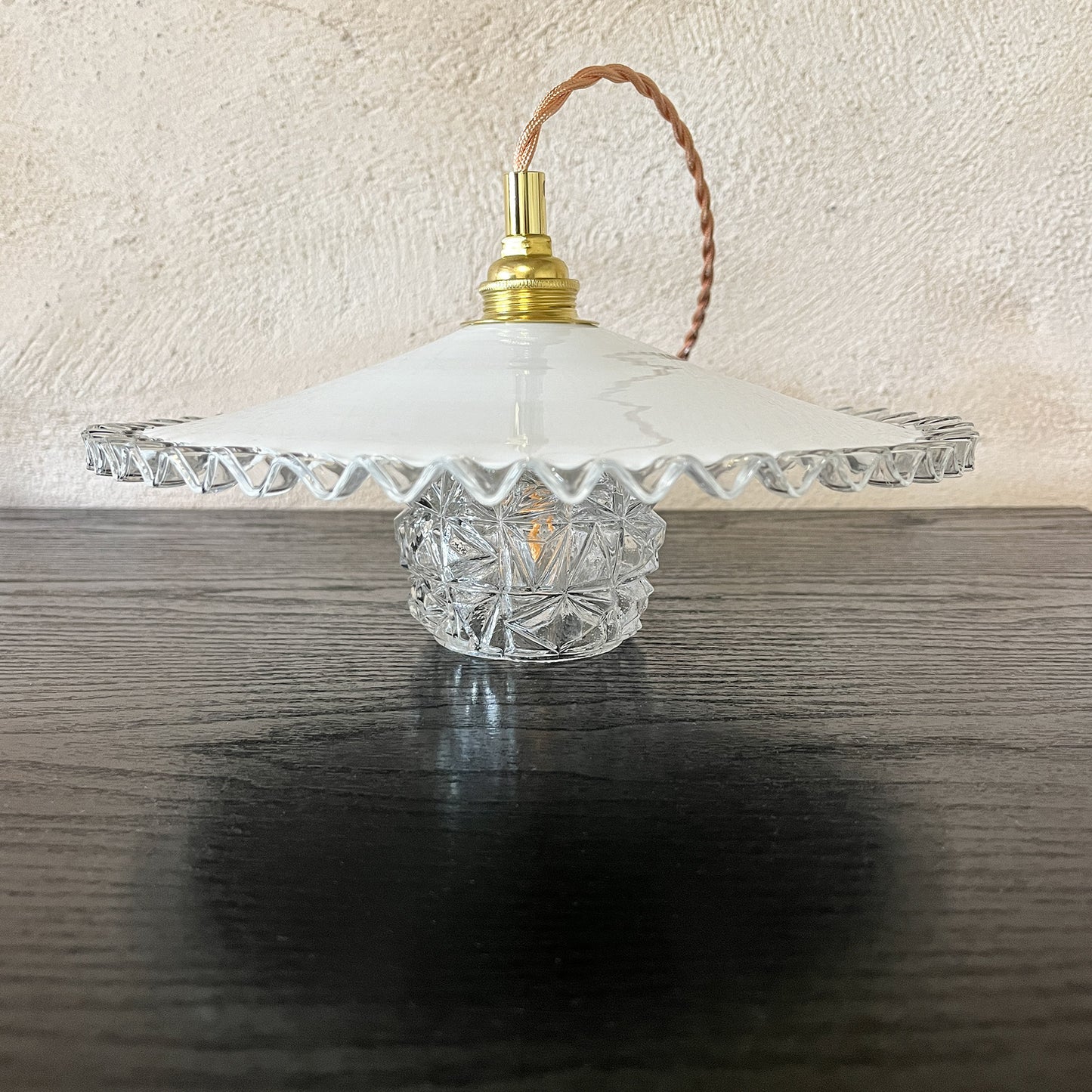 suspension double globe vintage