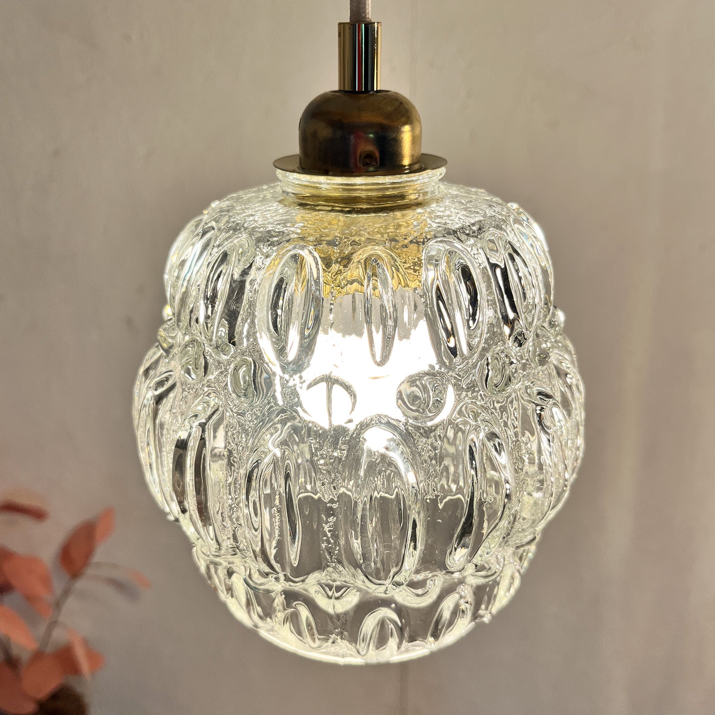 suspension vintage globe bulles