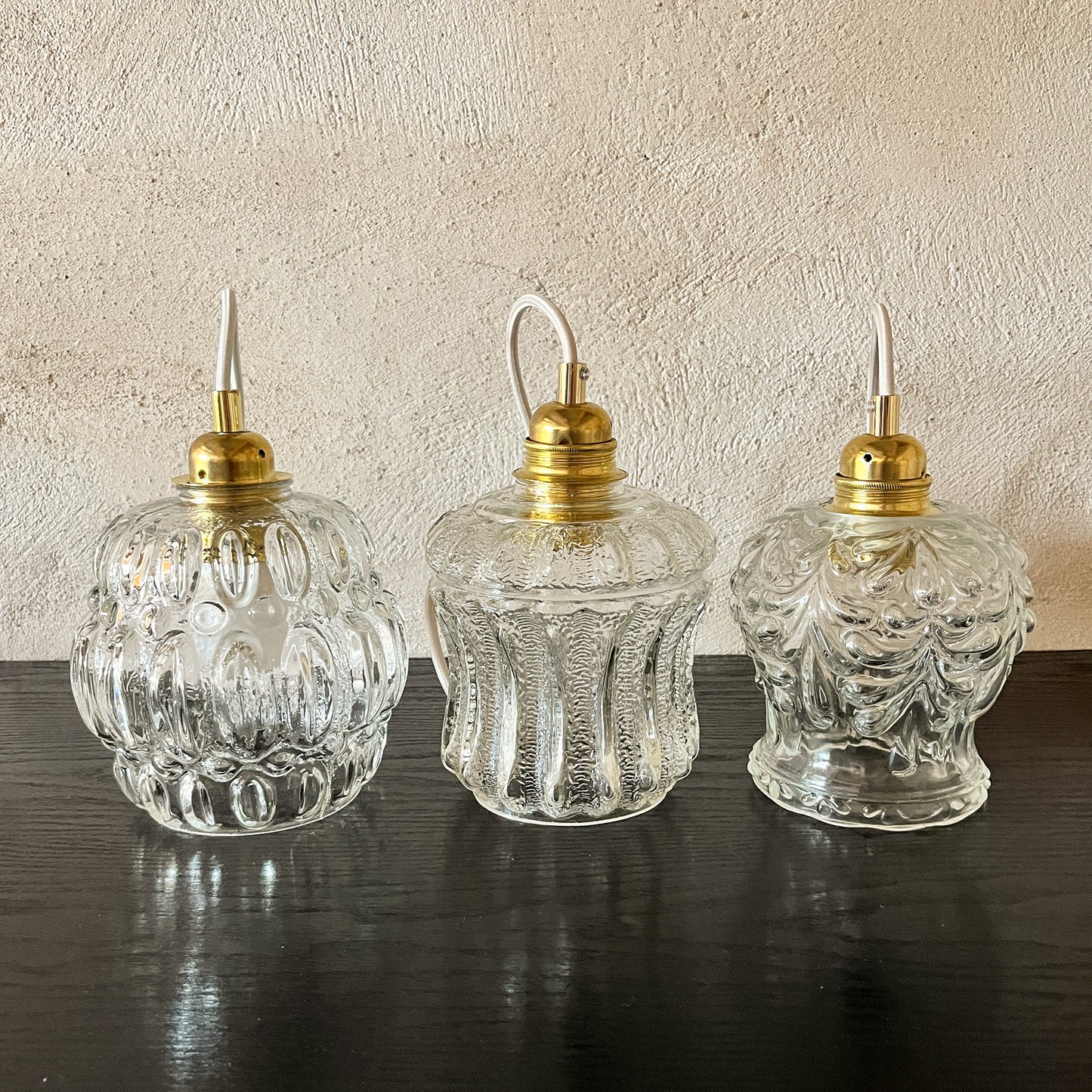 suspension vintage globe bulles
