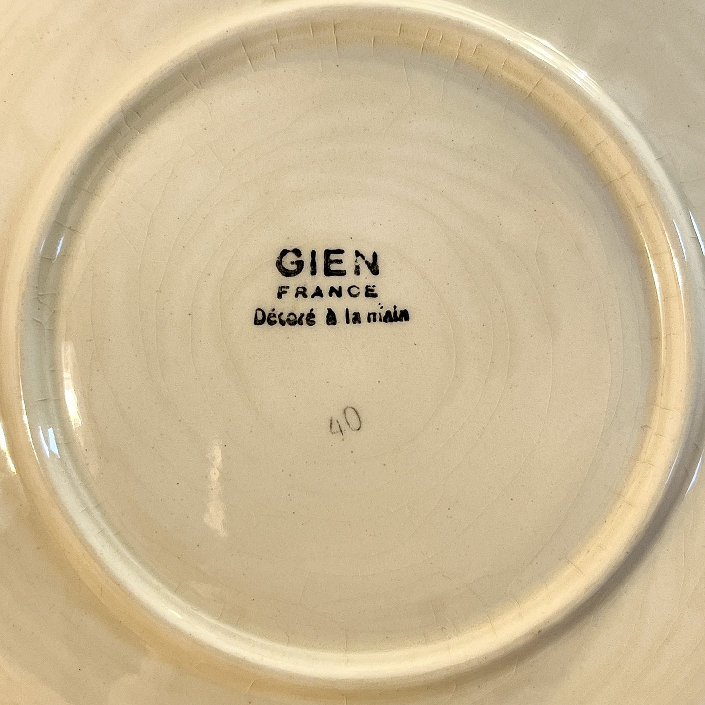 tasse et soucoupe faïence Gien